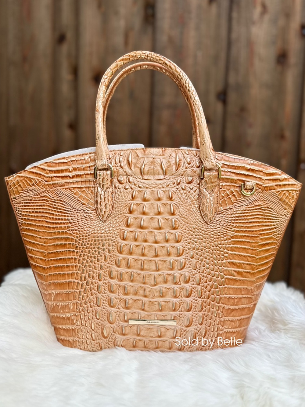NWT Brahmin Jeanne Honey Brown Melbourne Purse